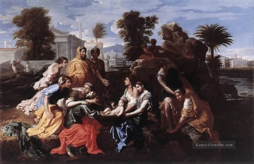  maler - die Auffindung des Moses klassische Maler Nicolas Poussin